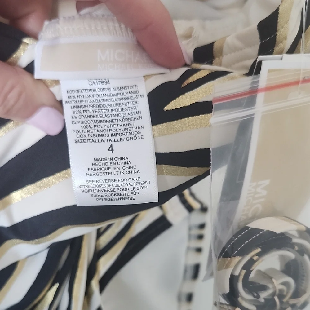 Michael Kors Animal Print Swimsuit - Picture 5 of 5